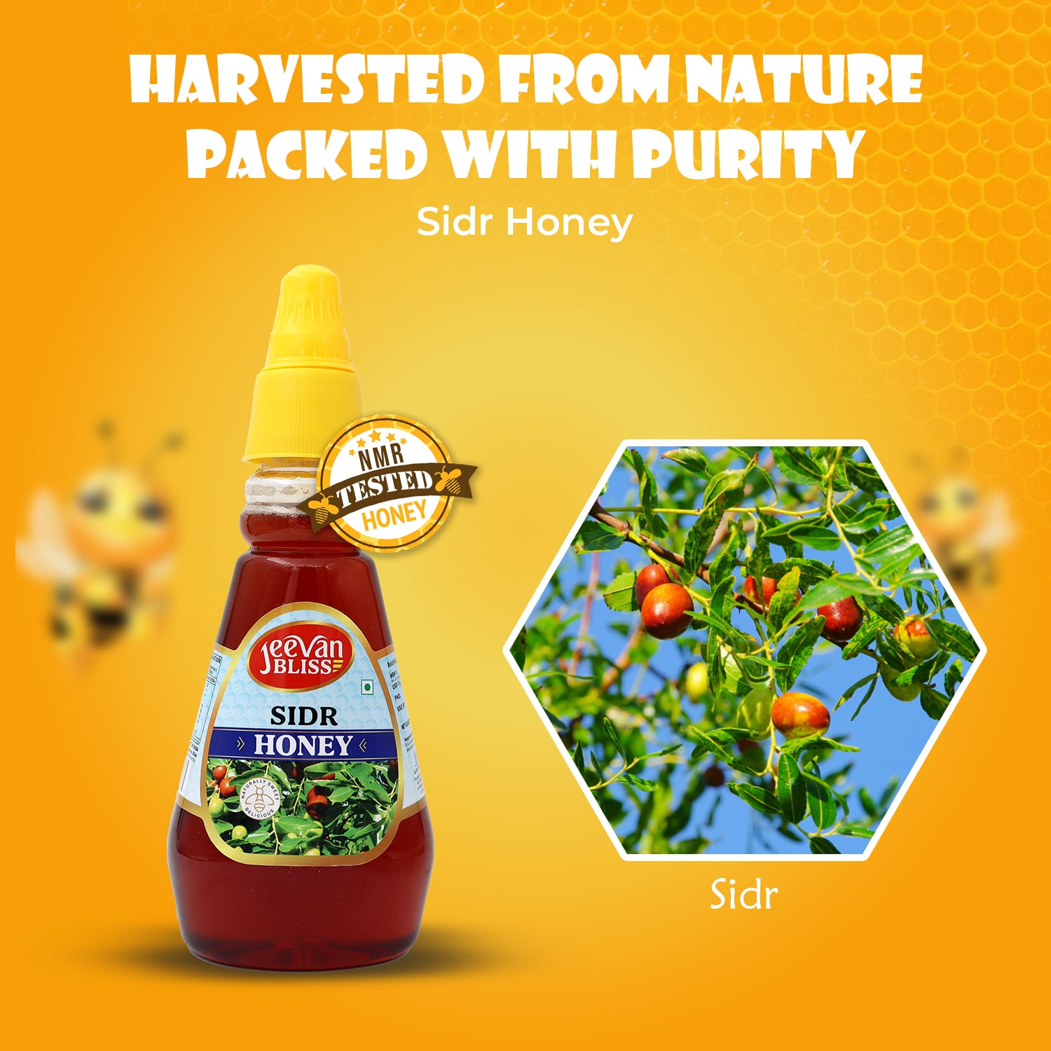Jeevan Bliss Sidr Honey | NMR Tested | 400g - Image 2