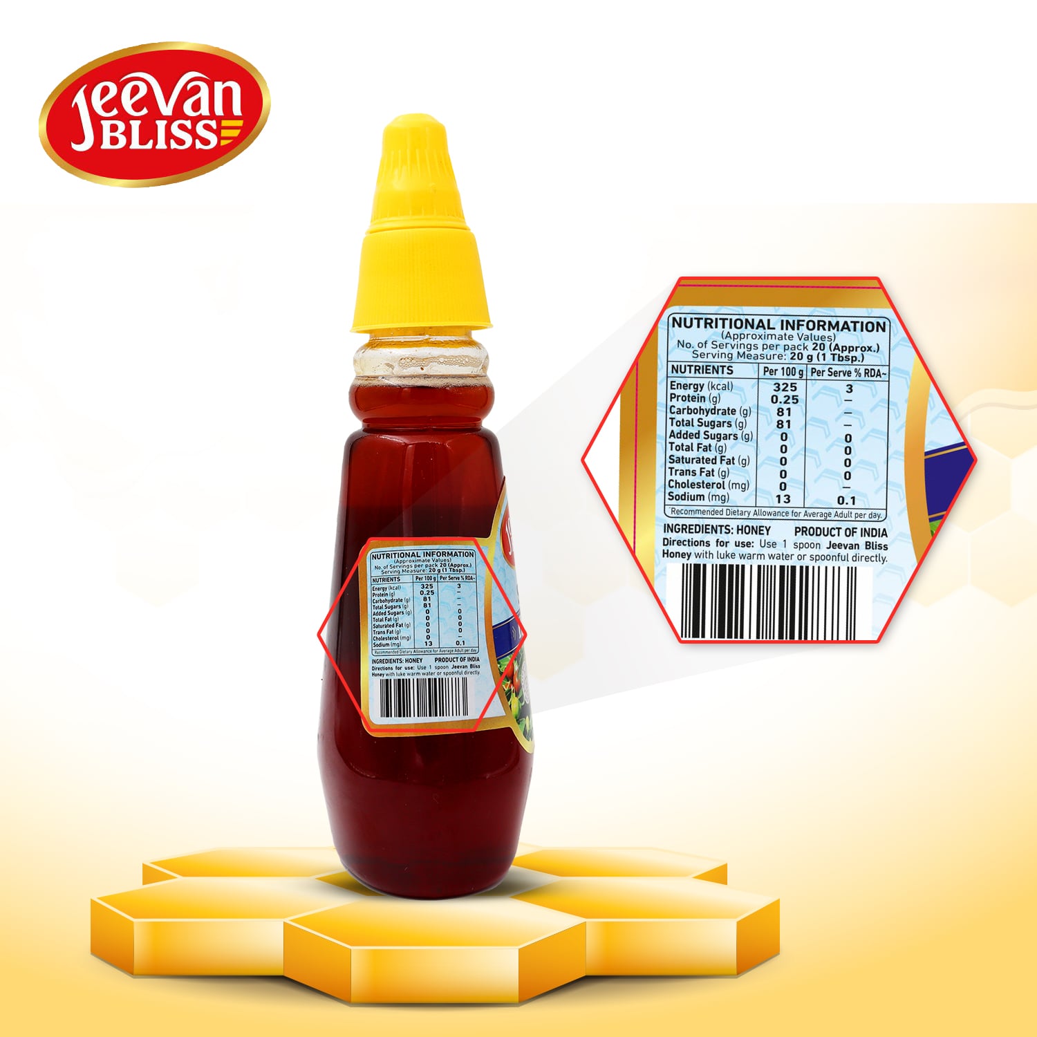 Jeevan Bliss Sidr Honey | NMR Tested | 400g - Image 5